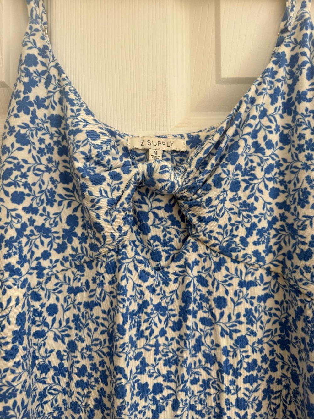 Z Supply Blue and White Floral Slip Dress - Picture 2 of 3